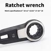 2Pcs 4 In 1 Double Ended Spanner Ratchet Wrench Hand Tool for Home Professional Outdoor Use Maintenance Accessories