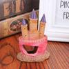 Castle Tower Mould Small Aquarium Cartoon Castle Vivid Scenery Fish Tank Decorations No Sharp Edges for Fish Tank Aquarium Decor