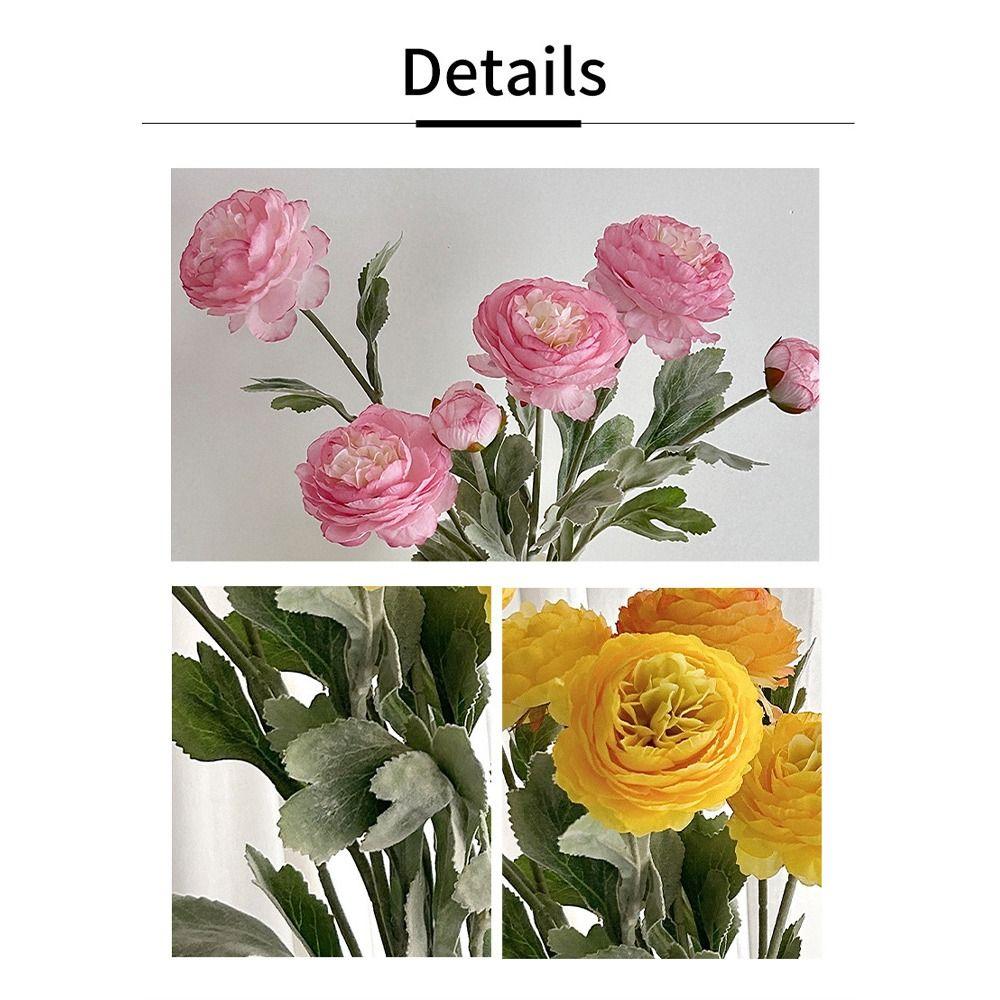 3 Köpfe Kunstblume Rose Pfingstrose 50CM Kunstblume Hochzeit Heim Wohnzimmer Dekoration