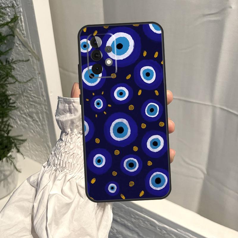 Evil Eye Lucky Eye Blue Case For Samsung Galaxy A52S A06 A16 A26 A36 A56 A55 A35 A15 A53 A32 A33 A13 A14 A34 A54 A17