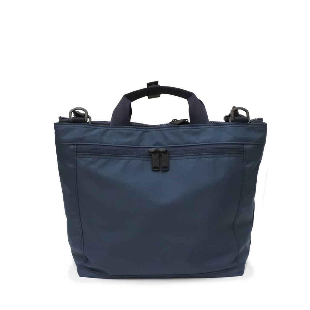 CIE FLOW 2-Way Shoulder Bag in Black. Lightweight and waterproof, made in Japan with LI-TEX original material. Suitable for men and women.