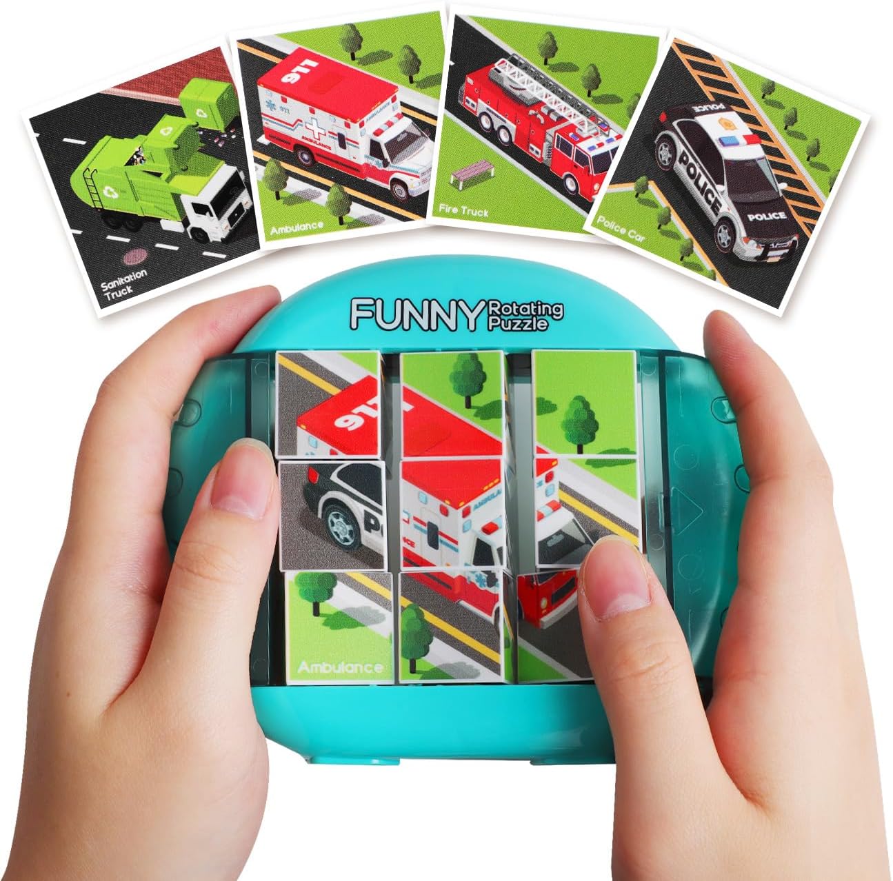 4v1 Rotujúce puzzle ideálne pre deti Hračky na nervozitu 3 4 5 6 7 8 ročné Puzzle v 1 Jemná motorika Darček pre chlapcov a dievčatá vo veku 3+