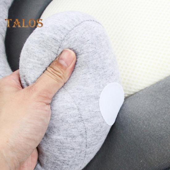 Baby Feeding Support Pillow Infant Lounger Reflux Wedge with Safety Strap Baby Breastfeeding Bottle Feeding Pillow Portable Baby Cushion