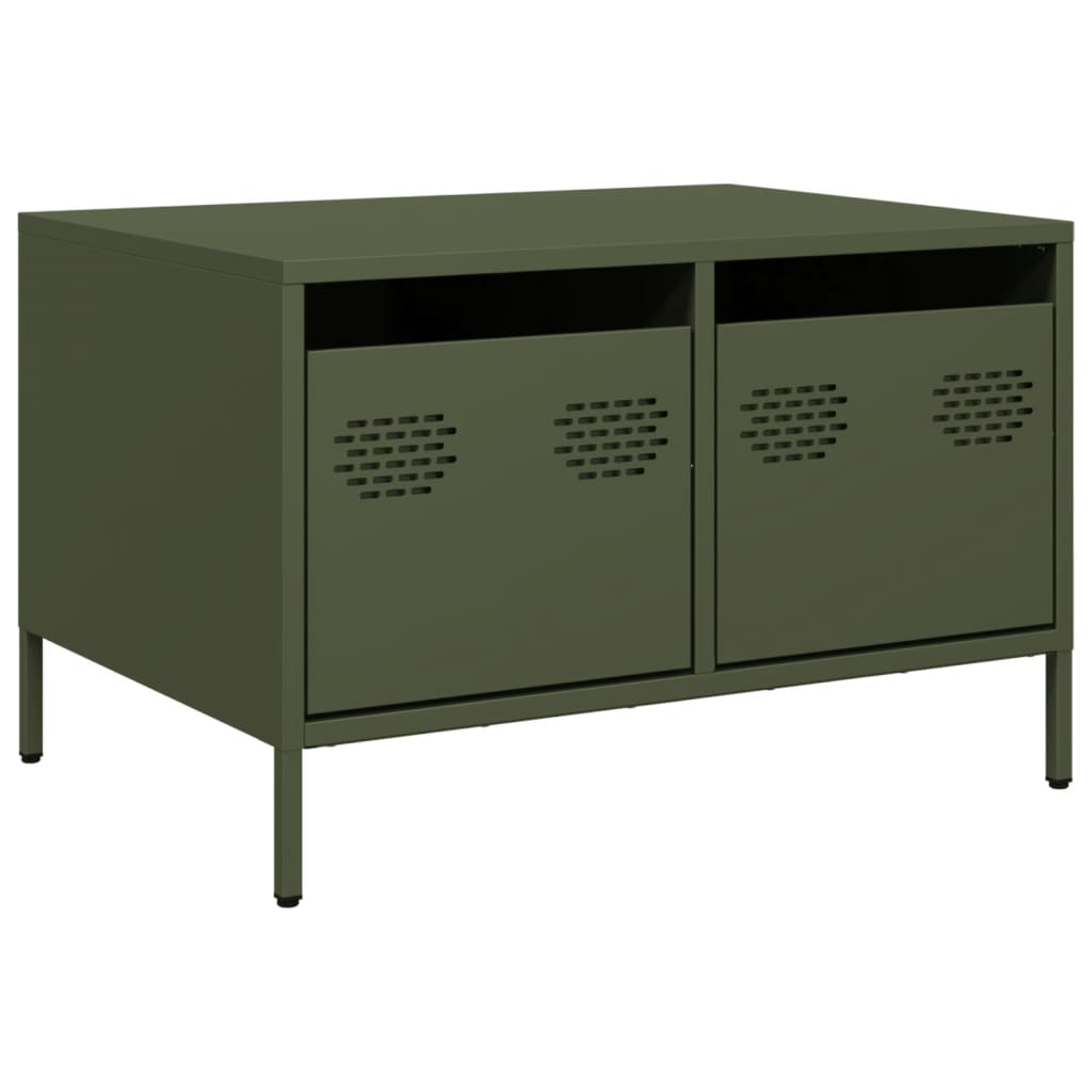 TV Stand Olive Green 68 X 50 X 43.5 Cm Cold Rolled Steel
