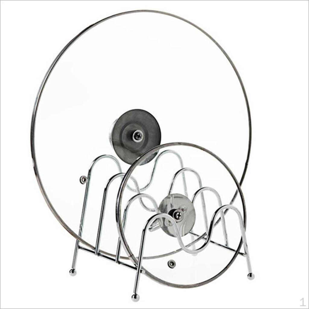/ Lid Rack Stand Stainless Steel Organizer for Kitchen