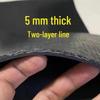 LeDeWei 1.4m Wide 5mm Thick 2-Ply Reinforced Truck Bed Rubber Mat