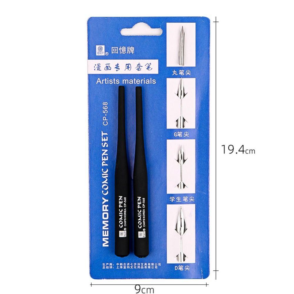 Signature Manga Calligraphy Dip Pen+4 Nibs Sketching Comic Dip Pen  Business