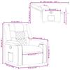 Recliner Chair Grey Synthetic Leather
