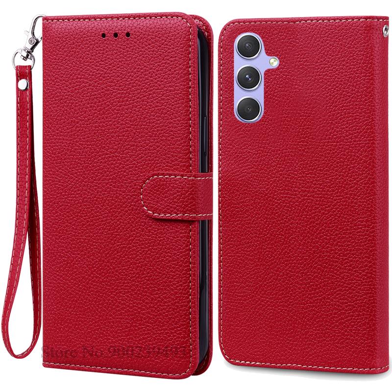 A35 5G Case For Samsung Galaxy A35 Case Leather Wallet Flip Case For Samsung Galaxy A35 5G Cover Coque Fundas Shell Etui