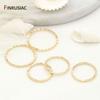 10PCS 7 Sizes 14K Gold Plated Brass Round Closed Rings Circle Connector High Quality Jewelry Findings Accessories