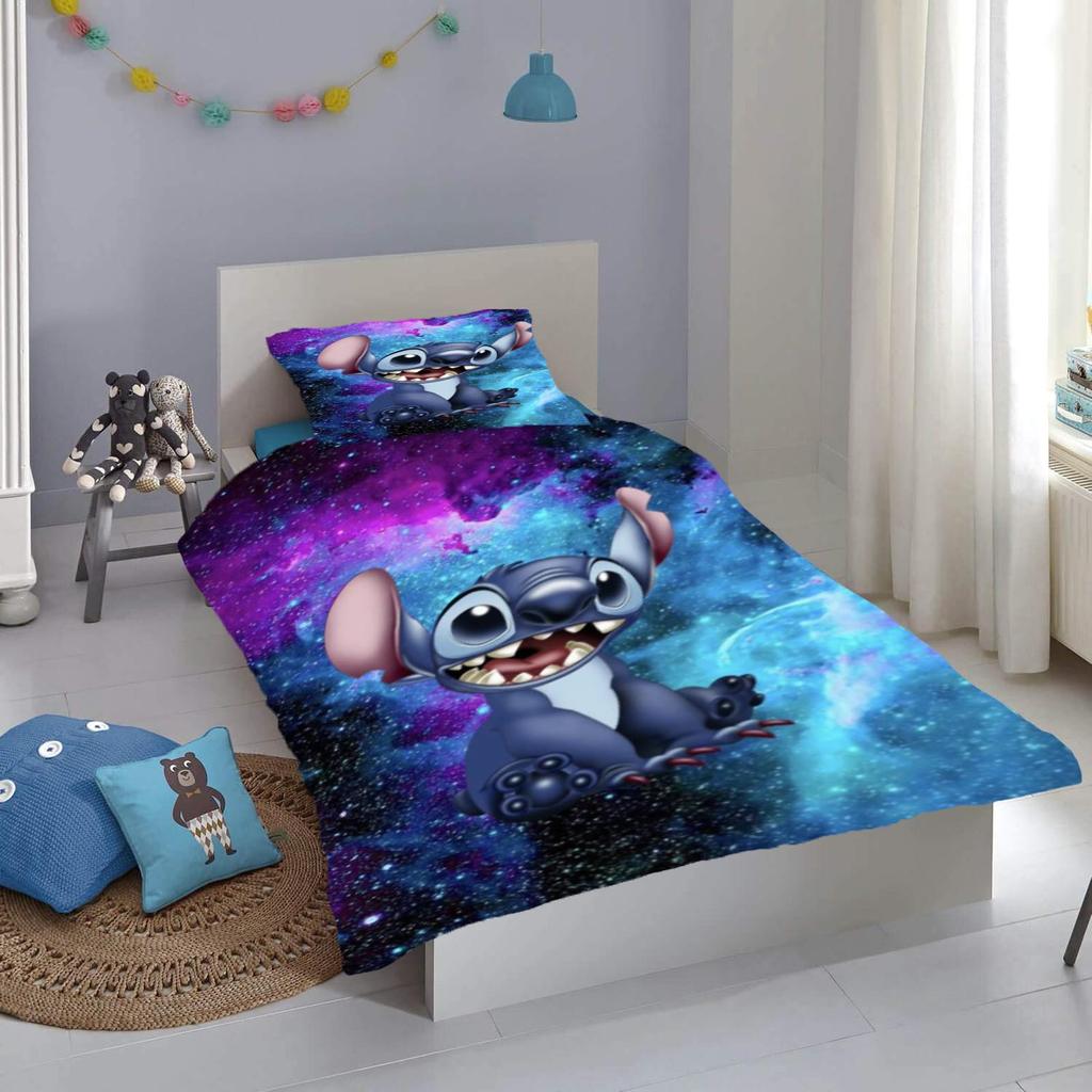 Stitch Printed Bedroom bedding set duvet cover Christmas Gifts Comforte Cartoon With pillowcase children's suitable and adults