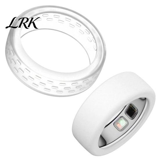 Flexible Silicone Ring Case 2 Pcs Protector for Oura Ring5, Ultra-Thin Smart Sleeve, Protective Scratch Resistant Waterproof All Round Daily