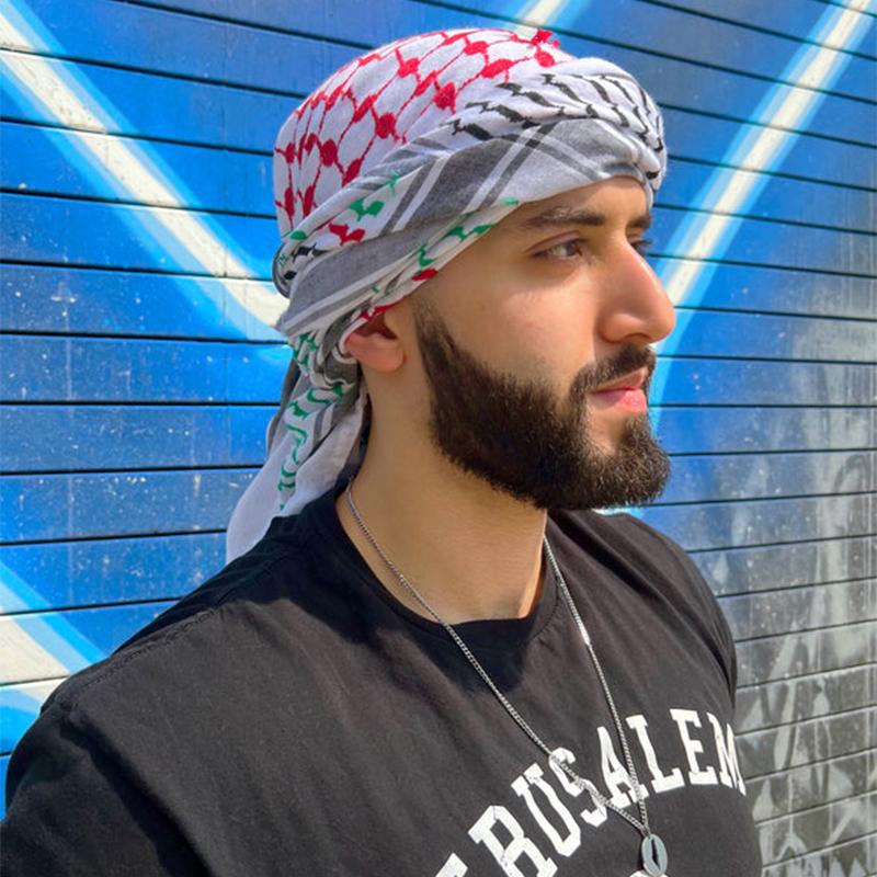 Dámská šála Kostkovaný potisk Hidžáb měkké šátky a zábaly Dámská návrhářka Foulard Pashmina Bandana Muslimský šátek