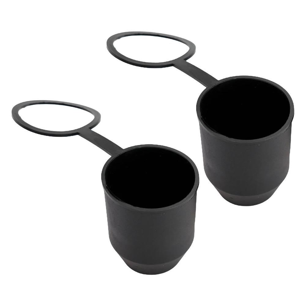 2Pcs/Set Black Tow Bar Ball Cover Hitch Cover Towing Hitch Cover Trailer Towing