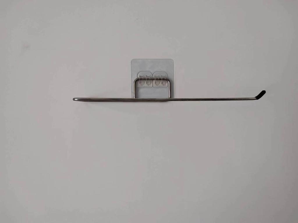 No-Punch 304 Stainless Steel Towel and Rag Holder with Traceless Storage