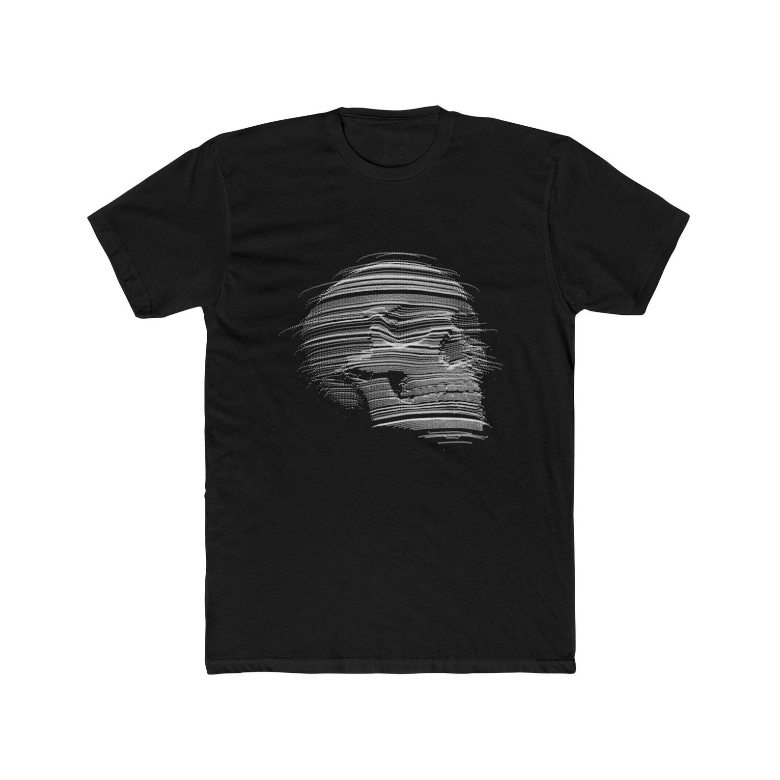Scatter Brain Skull - Men s Cotton Crew Tee S