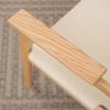 Wooden Backrest Chair Living Room Sofa Chair Individual Aesthetic Modern Comfortable Armchair Luxury Decorative Leather Armchair