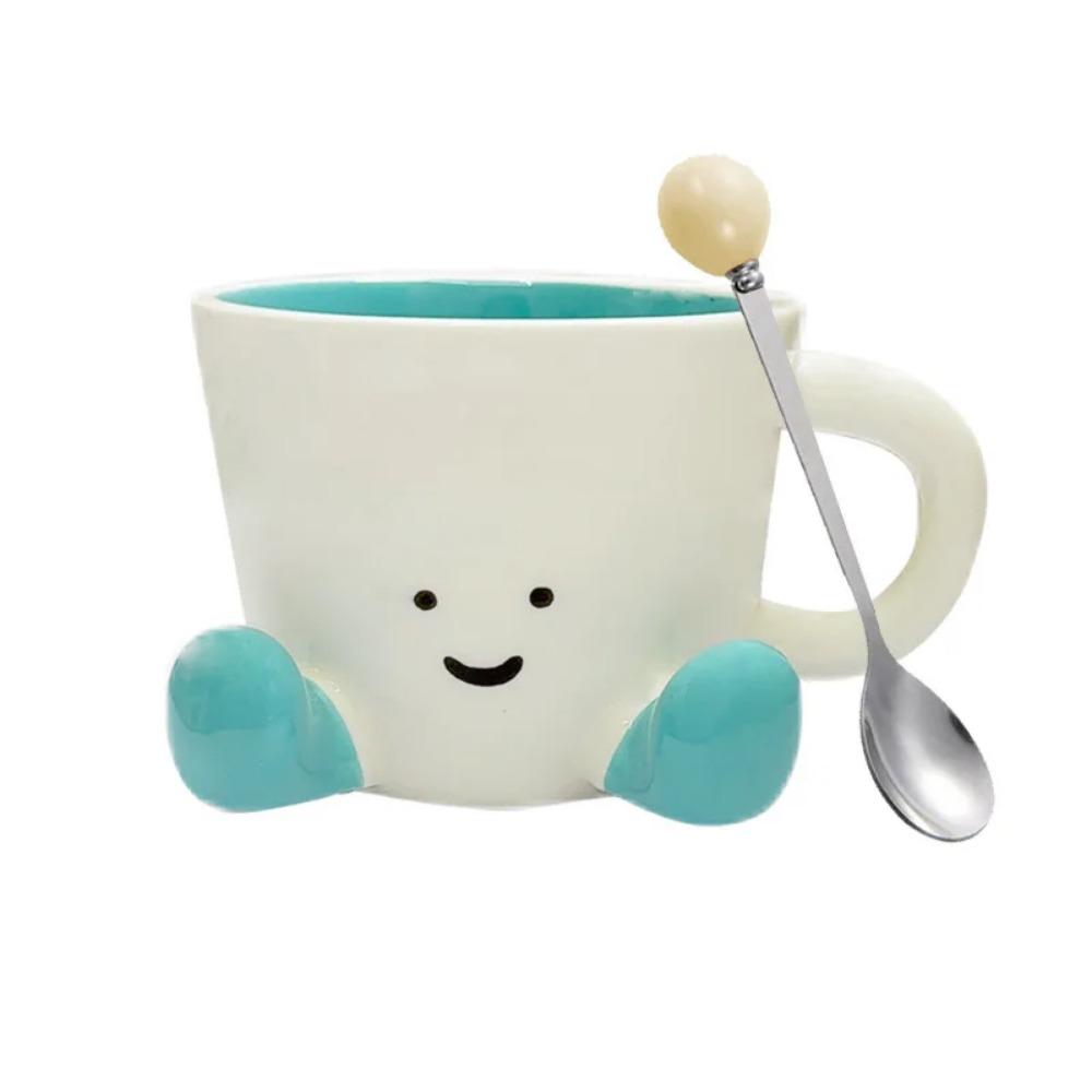 2025 Jelly Cat Nový kreativní keramický hrnek Pěkný hrnek Roztomilý kreslený hrnek na kávu Pro dívky a dámy Sváteční dárky