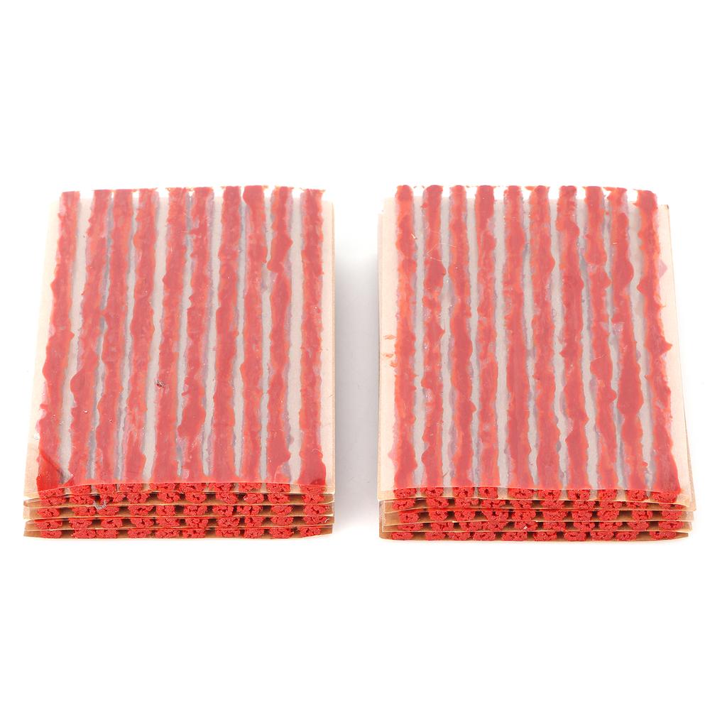 100pcs 100x3mm Tire Repair Plug Tubeless Tyre Rubber Sealing Strip Puncture Recovery for Car MotorcycleBrown