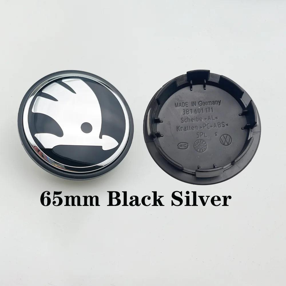 4Pcs/Lot 56mm 65mm Car Wheel Center Cap Logo Hub Cover Badge Emblem For Skoda 1J0601171 3B7601171 Styling Accessories