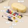 Dopamine Sewing Kit Magnetic Compact Portable Complete Sewing Tool Set Big Eye Steel Sewing Needles For Crafters Sewing Supplies