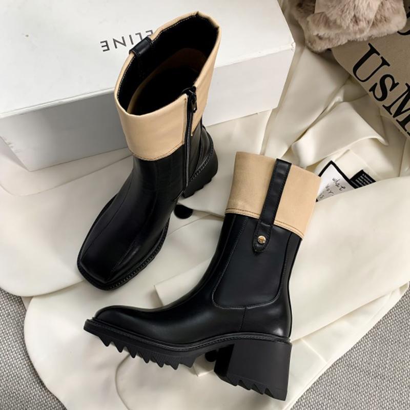 2026 New High Heels Ankle Boots for Women Chunky Fashion Luxury Shoes Designer Dress Winter Botas Pumps Elegant Boots De Mujer