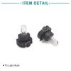 ACROPIX Car Dashboard Panel Light Bulb T3 Yellow Light Black 8pcs