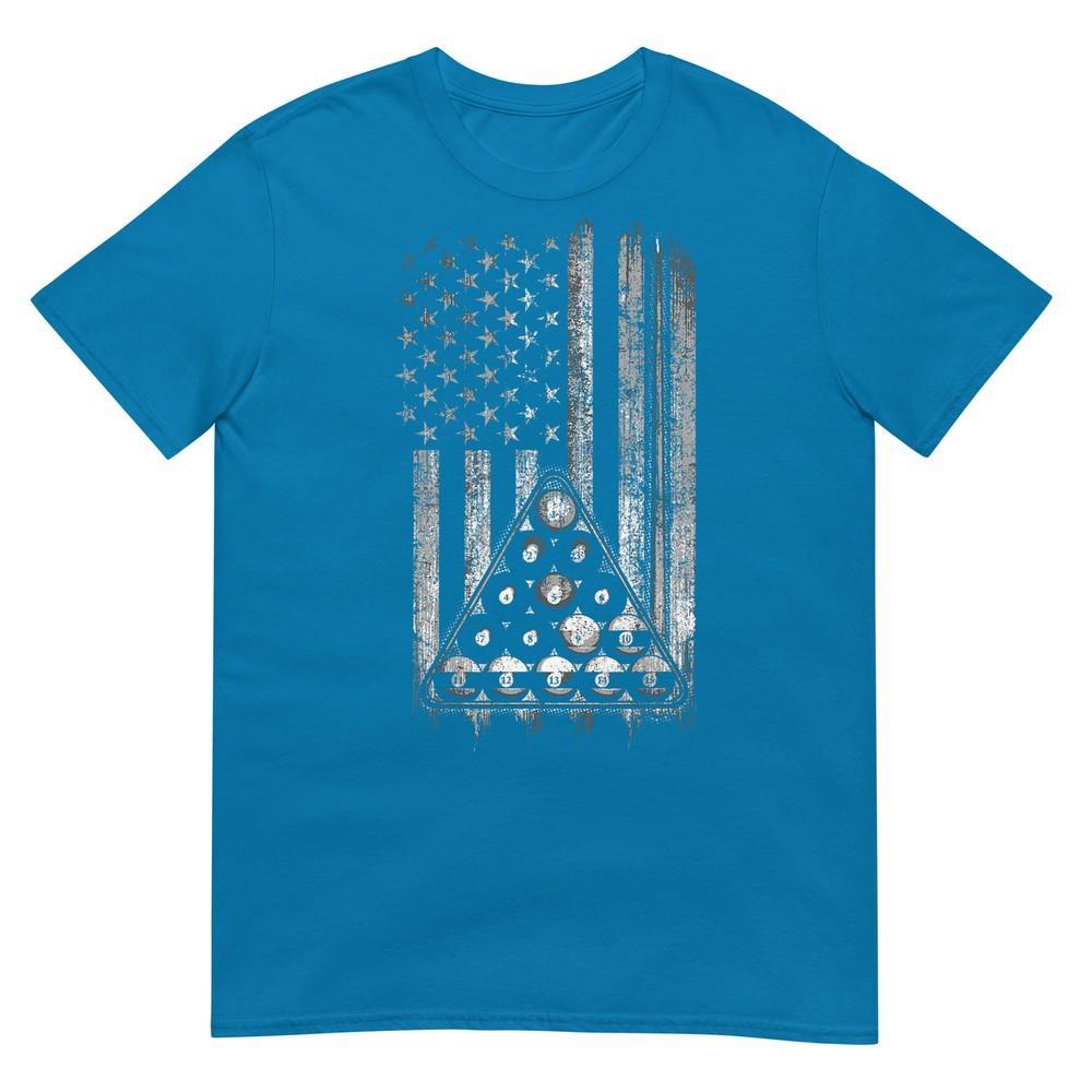 Pool Player TShirt American Flag TShirt