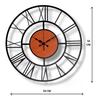 Morden Metal & Wooden Analog Wall Clock for Living Room Bedroom Office Kitchen Stylish Wall Clock for Home and Hall Designer Big Size Modern