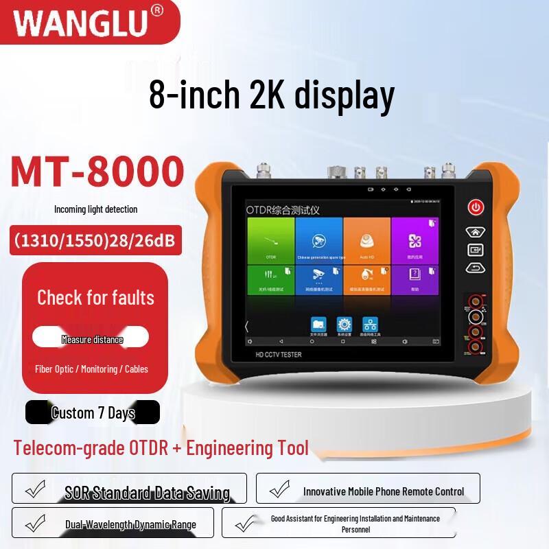 WANGLU MT-8000 Fiber Optic OTDR Tester
