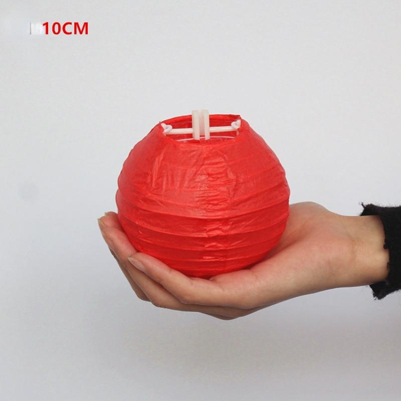 10cm-50cm red Chinese style round paper lanterns for New Year festive atmosphere decoration wedding scene arrangement lanterns