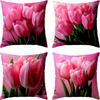 New Flower And Bird Pillow Cover Fresh Home Living Room Sofa Bed And Breakfast Bay Window Cushion Cover Premium