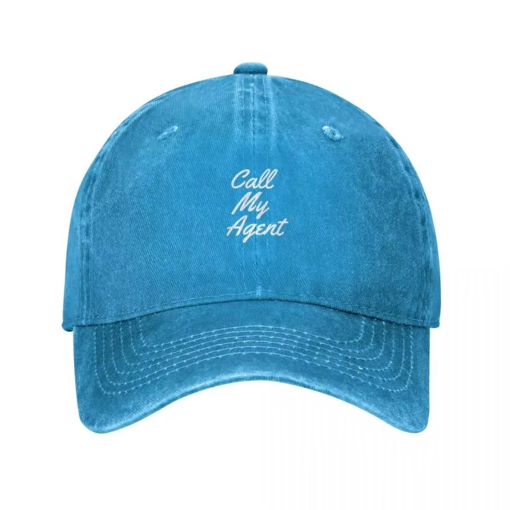 Call My Agent Baseball Cap Unisex Washed Cotton Sun Hat for Casual Daily Wear