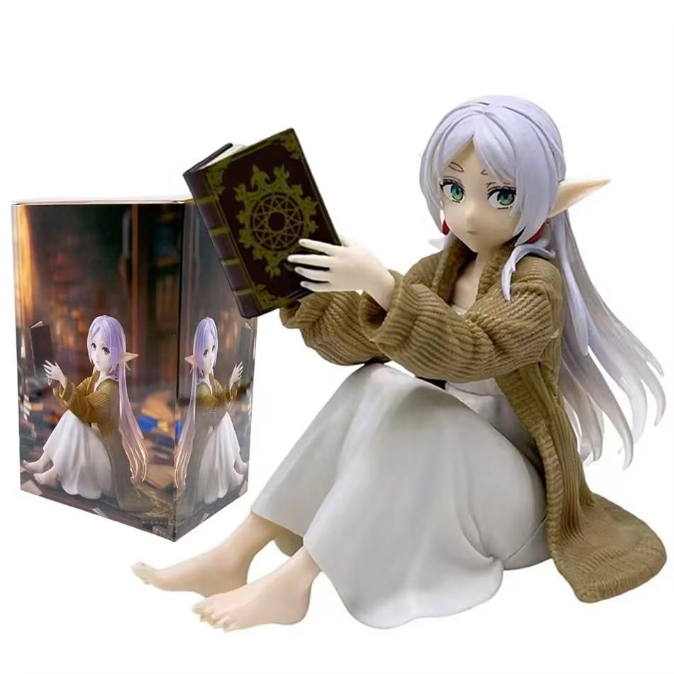 12cm Frieren Beyond Journey's End Frieren Anime Figure Desktop Cute night-suit Frieren Figurine Model Doll Toy Fans Gifts