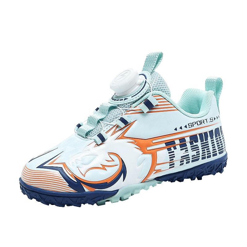 

1 Pack Kids Low-Top Soccer Cleats with Rotating Buckle Closure Lightweight Outdoor Training Football Shoes for Boys and Girls 31-40 40 белый