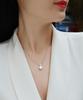Hot Sale 925 Sterling Silver VVS1 Moissanite Pendant Necklace Jewelry for Women D Color Fine Silver 925 Jewelry Fashion Necklace