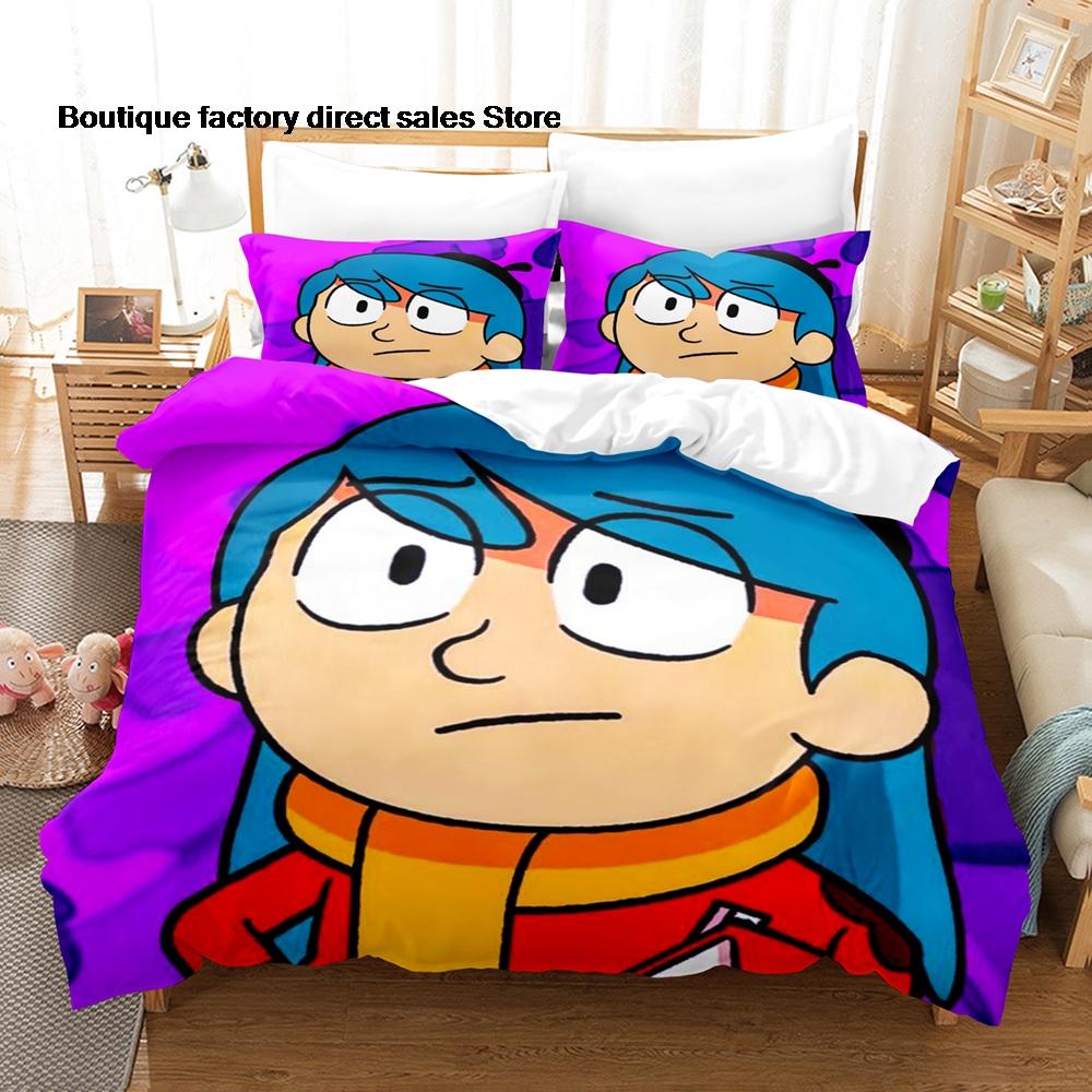 3D Printed Hilda The Series Bedding Set Duvet Cover Pillowcase For Kids Bedroom Decor Twin Full Queen King Size Bed Linen