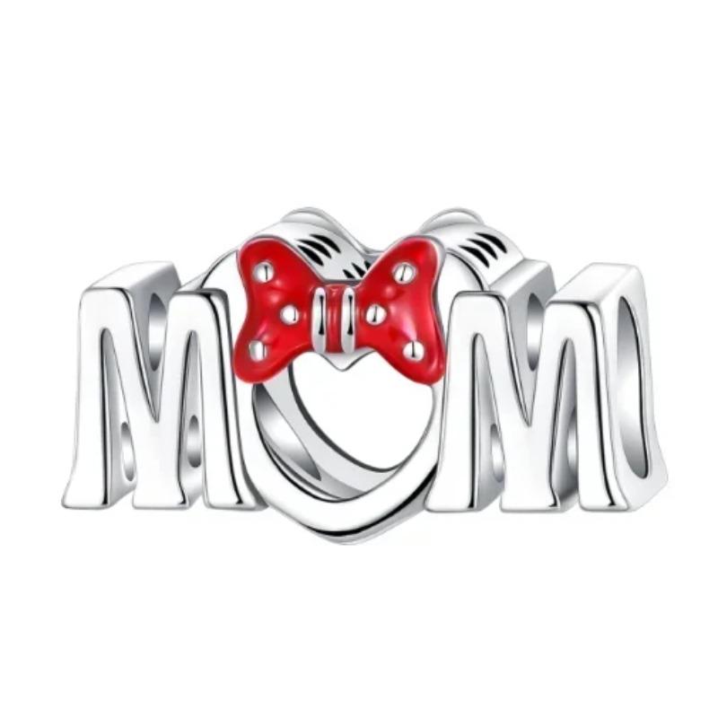 Nya Hjärtformade Berlocker Kopparblomma Evig Kärlek Pärlor Passar Originalarmband Halsband För Kvinnor DIY Smycken Gåva