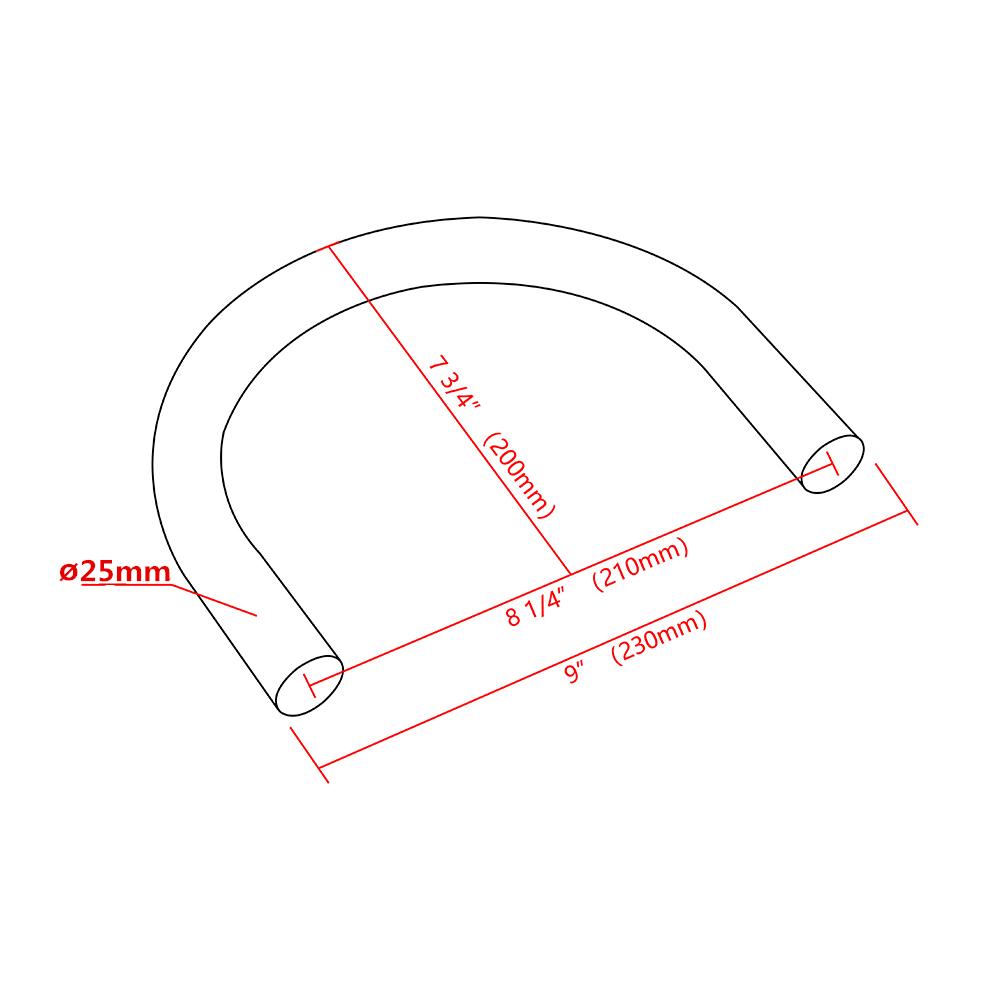 Cafe Racer Bobber Chopper Motorcycle 230mm Seat Frame Hoop Loop for YAMAHA for KAWASAKI for HONDA for SUZUKI