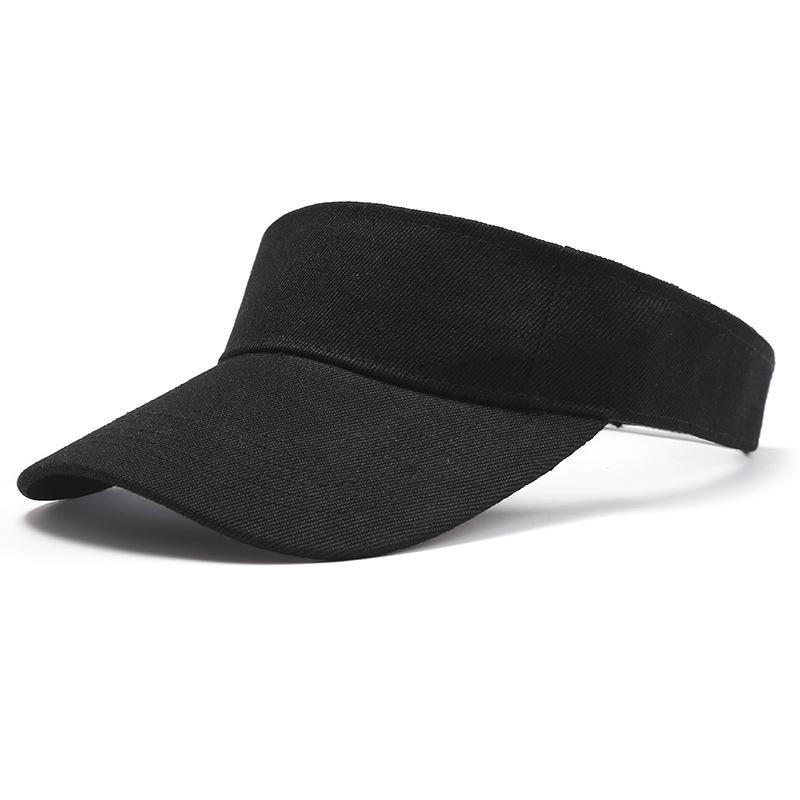 European & American Solid Color Summer Visor Cap - Sun Protection Baseball Sports Hat.
