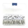 100pcs Dental Prophy Brushes Polishing Polisher Rubber Cup Disposable Latch Type Colorful Buff Nylon Bristles Brush