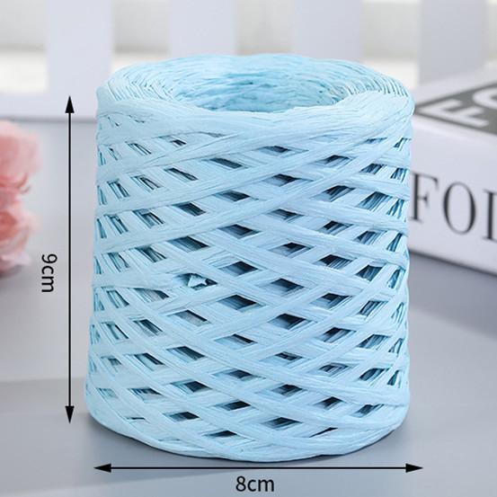 200M Natural Raffia Straw Yarn For Knitting Crocheting Paper Threads Friendly Paper Yarn DIY Handmade Summer Sunhat Beach Bag