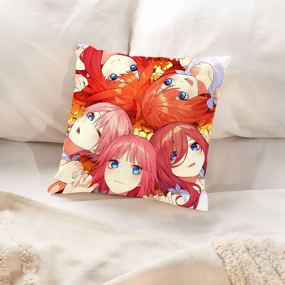 The Quintessential Quintuplets Pillow Case Throw Pillow Cover Nordic Vintage Style Cushion Covers Home Living Sofa Couch Seat