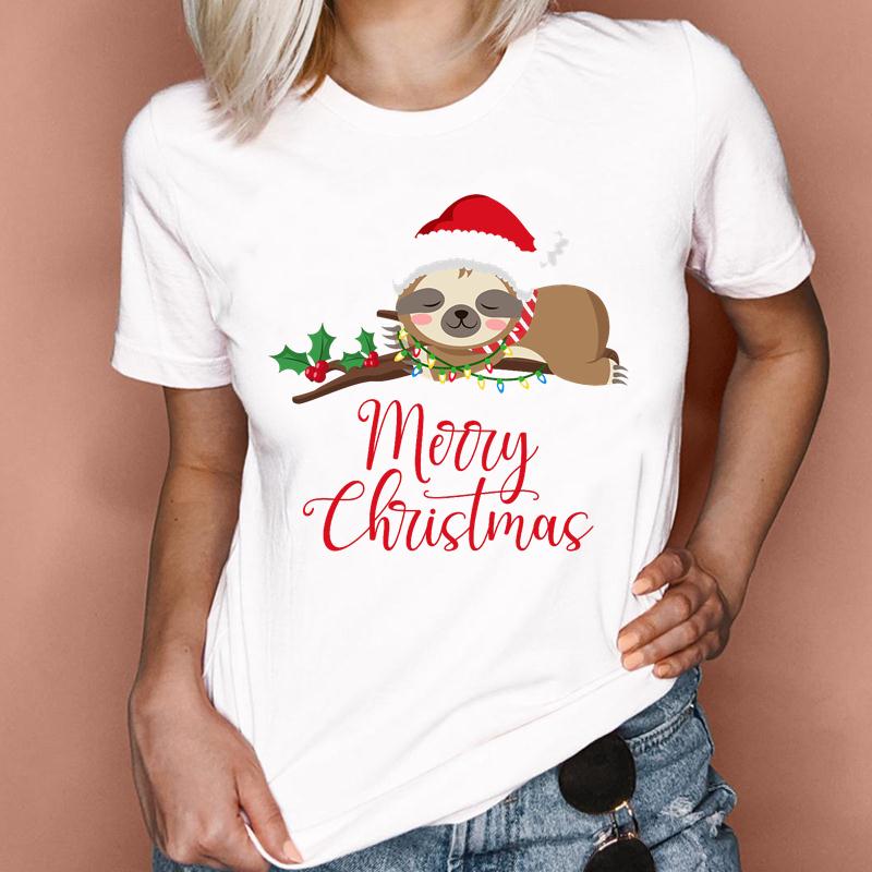 Print Clothes Holiday Tops Tee Tshirt 