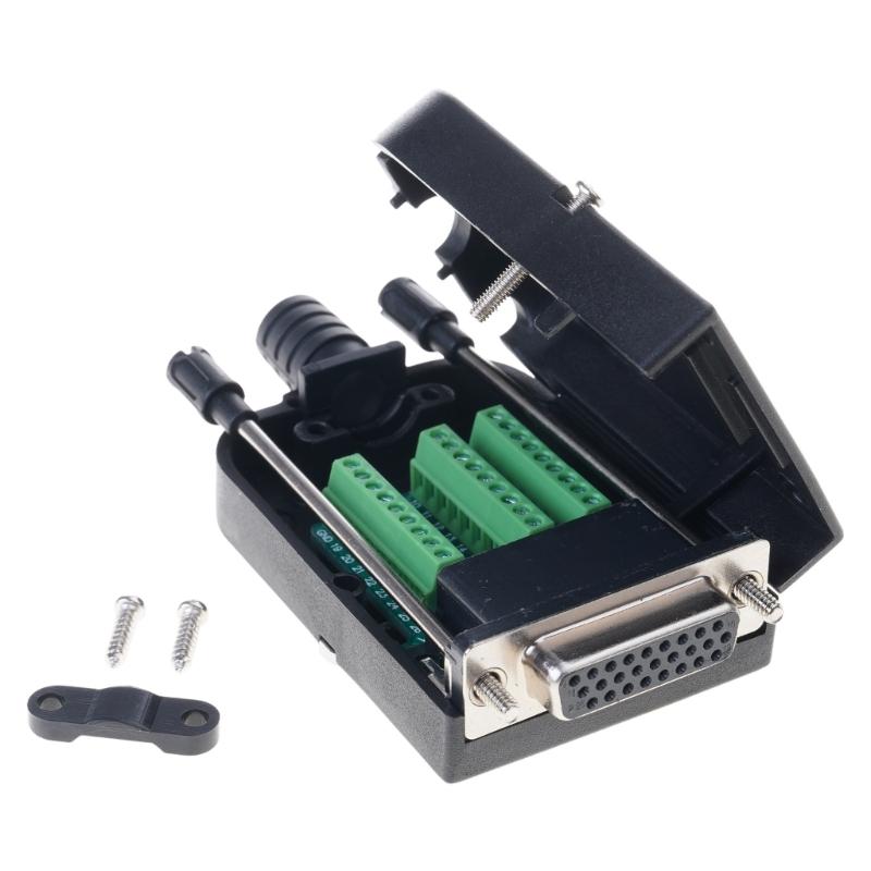 High Density D Sub 26 Pin Solder Less Terminal Block Adapter Metal Contacts Industrial Signal Module