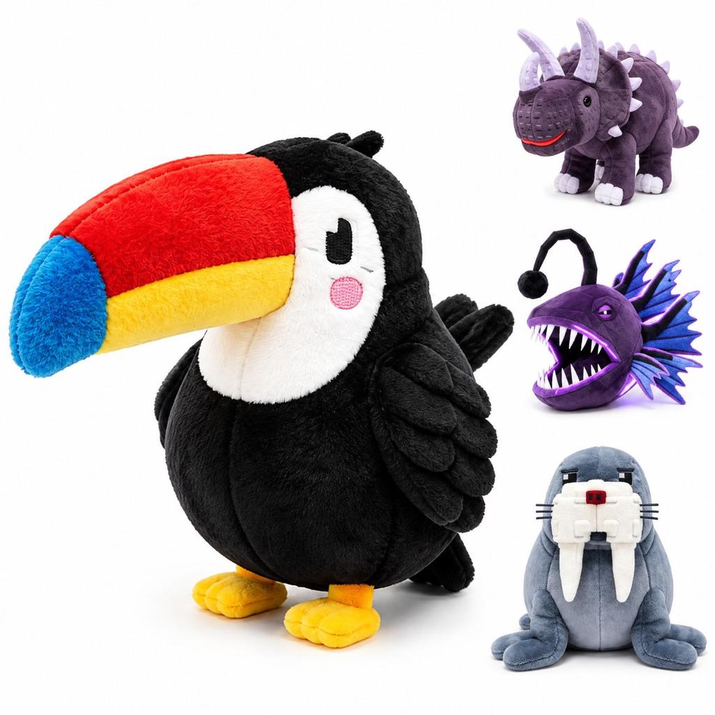 Novelty Plush Toy for Kids, Soft Stuffed Animal Doll for Play, Cuddling and Display