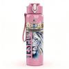 1PC Yeshua King Crown Religious Vintage Print 750ml Color Plastic Sports Water Bottle Leakproof Flip Straw Lid Suitable for Sports Office Home Use