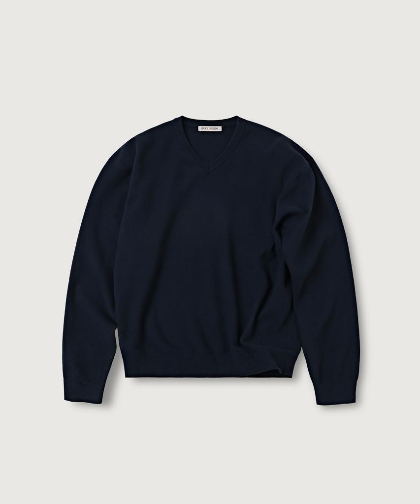 MOOD INSIDE Essential Mood V-Neck Knit_7 Colors
