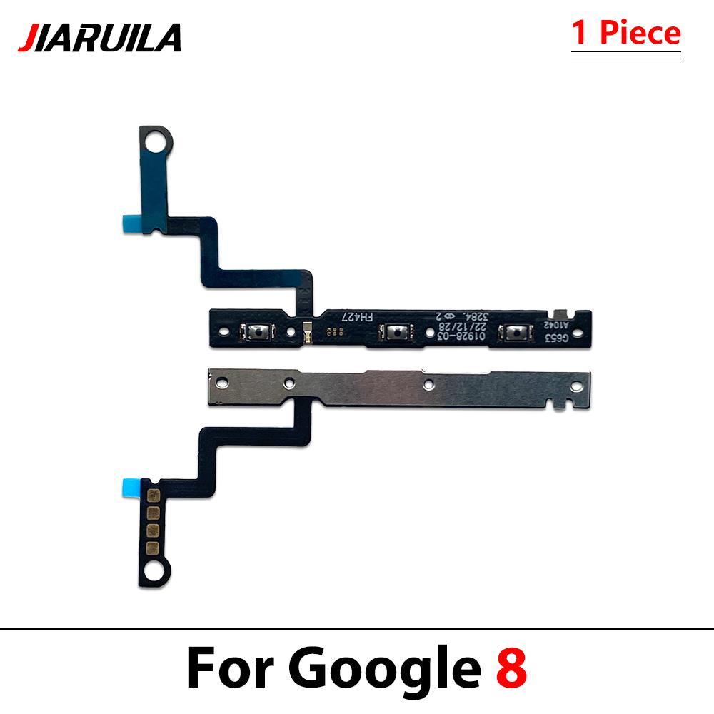 Power Switch On/Off Button Volume Control Key Button Flex Cable For Google Pixel 5 5A 6 6A 7 7A 8 9 Pro XL