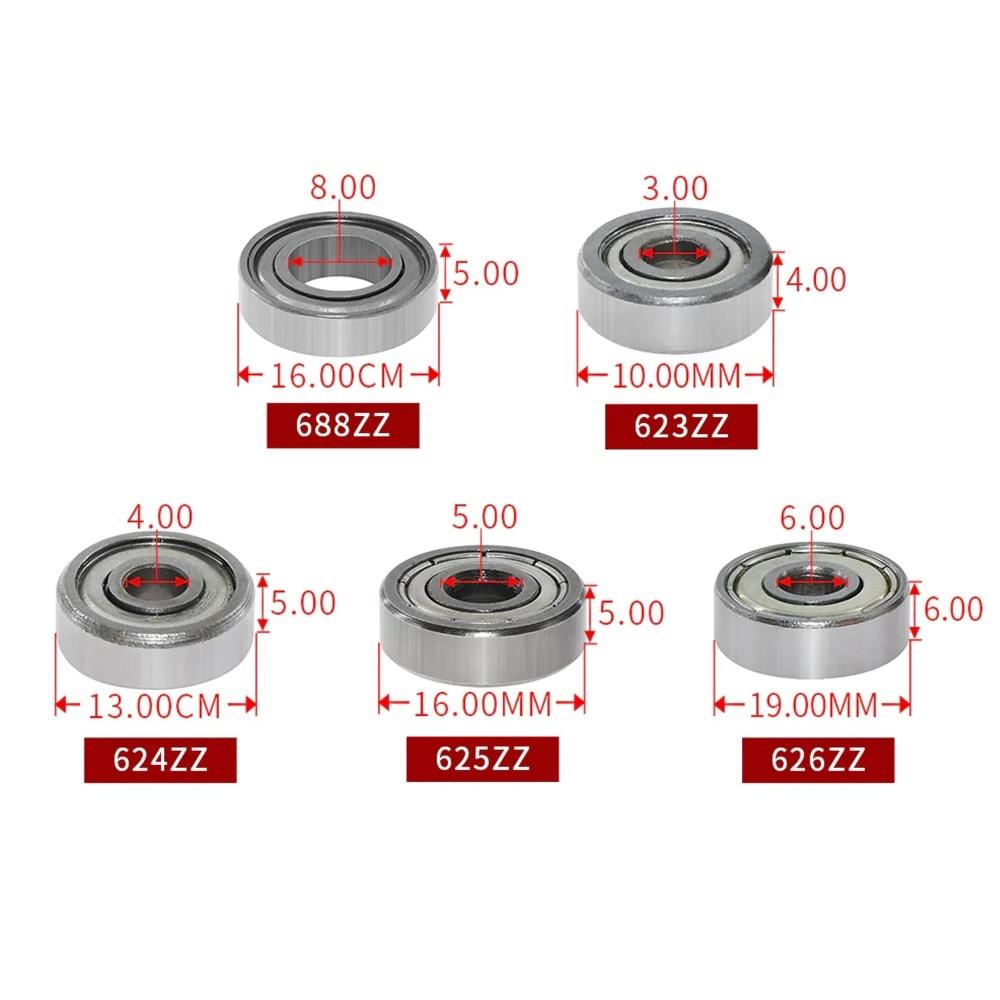 20pc Ball Bearings 608ZZ 623ZZ 626ZZ 687ZZ 607zz Deep Groove Miniature Bearings For Skateboard Scooter 3D Printers Ball Bearings
